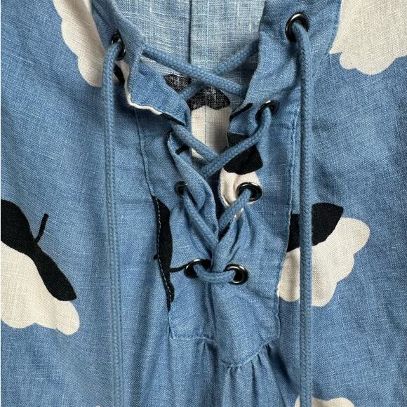 Boden Preppy Classic Cottagecore Hipster Twee Coquette Peasant Mini Dress 6R - Picture 5 of 12